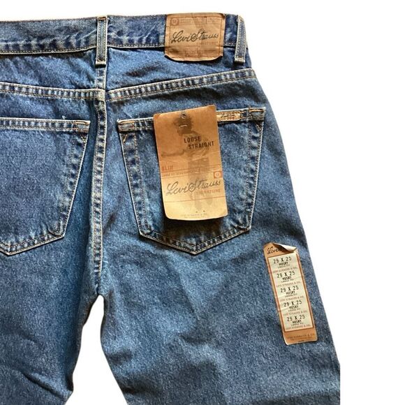 Levis Signature Mens Jeans Slim Loose Fit Straight Leg Husky 29 x 25 - Picture 10 of 10